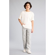 Defacto Regular Fıt Düz Paça Jean Pantolon Erkek Çocuk G7594a826spnm55 Gri-nm55