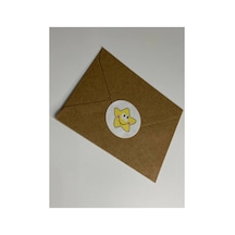 Sarı Gülen Yıldız Etiketi Yuvarlak Mat Çıkartma Minik Yıldız Round Sticker 3 Cm 95 Adet Çok Renkli
