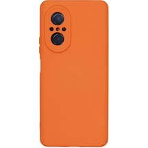 Newface Huawei Nova 9 Se Kılıf Nano İçi Kadife Silikon - Turuncu