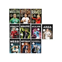 Sahanın Yıldızları - Benim Futbol Kahramanım Futbolcu Kartı - Poster Hediyeli Toplam 10 Kitap