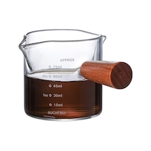 Wondernest Sıvı Ons Ölçüm Kahve Kabı Jialan Fincanı Espresso Cam Cam İa Şeffaf