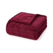 Tek Kişilik Wellsoft Tv Battaniyesi Softly 100x175 Cm Bordo Çok Renkli
