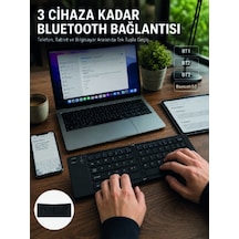 Katlanır Bluetooth Klye Telefon Tablet Laptop Uyumlu Kablosuz Klye