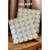 100 Lü Tea Light , 100 Lü Mum , 100 Lü Kokusuz Mum Mum & Kandil Beyaz