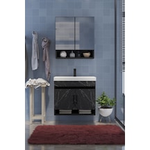 Salvador Banyo Dolabı Çok Amaçlı Banyo Dolabı Siyah