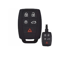 Volvo S40 S60 C30 C70 V50 Xc90 Uyumlu Silikon Anahtar Koruma Kılıfı Siyah