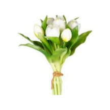 Yapay Çiçek Şakayık Buket 6 Dal Mavi-beyaz 30 Cm. Çok Renkli
