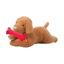 Ağzında Kemiği İle Peluş Yumuşacık Sevimli Köpek, Uyku Ve Oyun Arkadaşı-80 Cm Genel