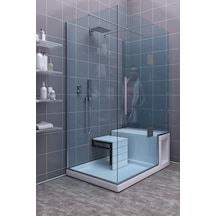Sardunya Duvara Monte Katlanabilir Banyo Tabure Engelli Tabure Beyaz