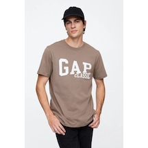 Gap V Classic Erkek Tişört Kahverengi