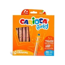 Jumbo Bebek Ahşap Gövdeli Boya Kalemi 3 İn 1 10lu Kalemtraş 42818 No Color