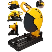 Schatz 2000w Bakır Sargılı Metal Şanzıman 355 Mm Profil Metal Kesme Makinesi Sarı