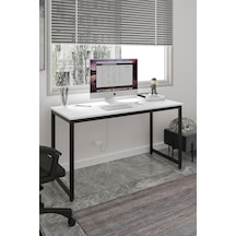 Çalışma Masası Bilgisayar Masası Ofis Masası 60 X 140 Cm - Beyaz