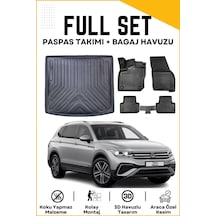 Volkswagen Tiguan All Space 5 Koltuk 2025 Model Birebir Uyumlu Bagaj Havuzu+paspas Seti