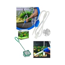 Mucit Home Akvaryum Temizleme Seti Su Tahliye Hortumu Ve Balık Yakalama Kepçesi 2 Li Set