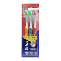 Ultra Clean 3&apos Lü Diş Fırçası Açık Ahşap