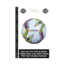 Özel Seri Elt-704 El Dikişli Futbol Topu 4 No Aktif Yaşam Mini Top Arkadaş Hediyesi Çok Renkli