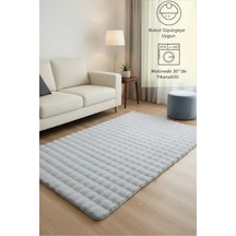 Yolluk Açık Gri Gri Kaymaz Taban Peluş Bubble
