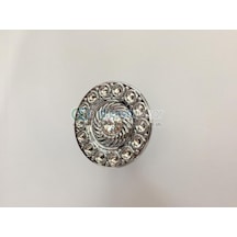 Swarovski Taşlı Tekli Midi Krom