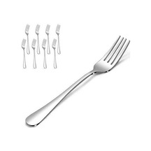 Pazly Paslanmaz Çelik 8 Parça Salata Alet Seti - Ev, Restoran Ve Kamp İçin Gümüş