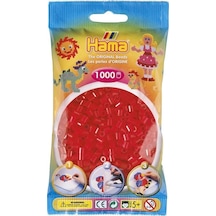 1.000'Lik Hama Midi Boncuk - Şeffaf Kırmızı