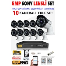Ids - 10 Kameralı 1080P Fullhd 5Mp Sony Lensli Kamera Seti - 2015