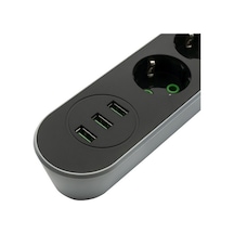 Mf Product Jettpower 0366 Akım Korumalı 3 Usb'li 3'lü Grup Priz 2