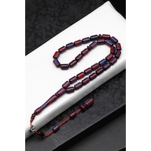 Usta İşçilikli Kafur Ağacı Tesbih 6 X 10 Mm Kapsül Kesim - T-1772