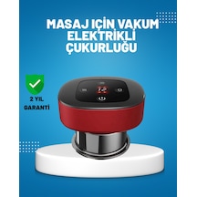Depomıx Elektrikli Vakumlu Çukurluk Masaj Aleti Isıtmalı Ve Kırmızı Işıklı Terapi Seti