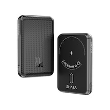 Shaza 5000 Mah 20w Megsafe Hızlı Şarj Powerbank Siyah