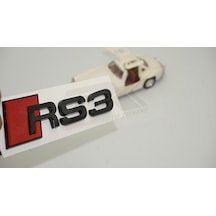 Dk Tuning Audi Rs3 Bagaj Kırmızı Siyah Abs 3m 3d Yazı Logo Amble