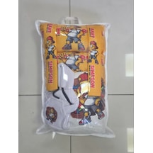Beyaz Simpson Süper Set Dörtlü Servis Kılıfı + İkili Yastık Ve Kemer Kılıfı +vites Poları