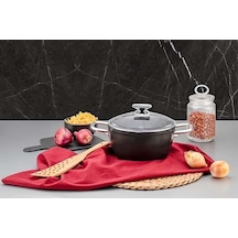 Evimsaray Arte Dıamond Granit Derin Tencere 24 Cm