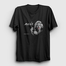 Presmono Unisex Noir Marilyn Monroe T-shirt Siyah