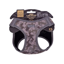 Doggie Havalı Dokuma Reflektör Serisi Küçük Irk Göğüs Tasması Kamuflaj XS-30-34Cm Kamuflaj