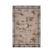 Kartela Halı Rilo Halı Kaymaz Taban Makinede Yıkanabilir Halı Kahverengi - 100 X 150 Cm