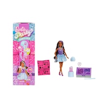 Barbie Parti Paketi Bebek Ve Aksesuarlar, Muhteşem Parti Serisi, Renk Değişimi Dahil 10 Sürpriz, Mor