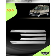 Renault Kangoo 2008-2016 Araca Özel Üretim Krom Yan Kapı Çıtası A+ Paslanmaz Çelik