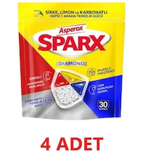 Asperox Sparx Bulaşık Makinesi Deterjanı 4 x 30 Tablet