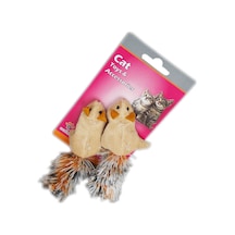 Muratech Eastland Kedi Otlu Hışır Peluş Sincap İkili 5 Cm
