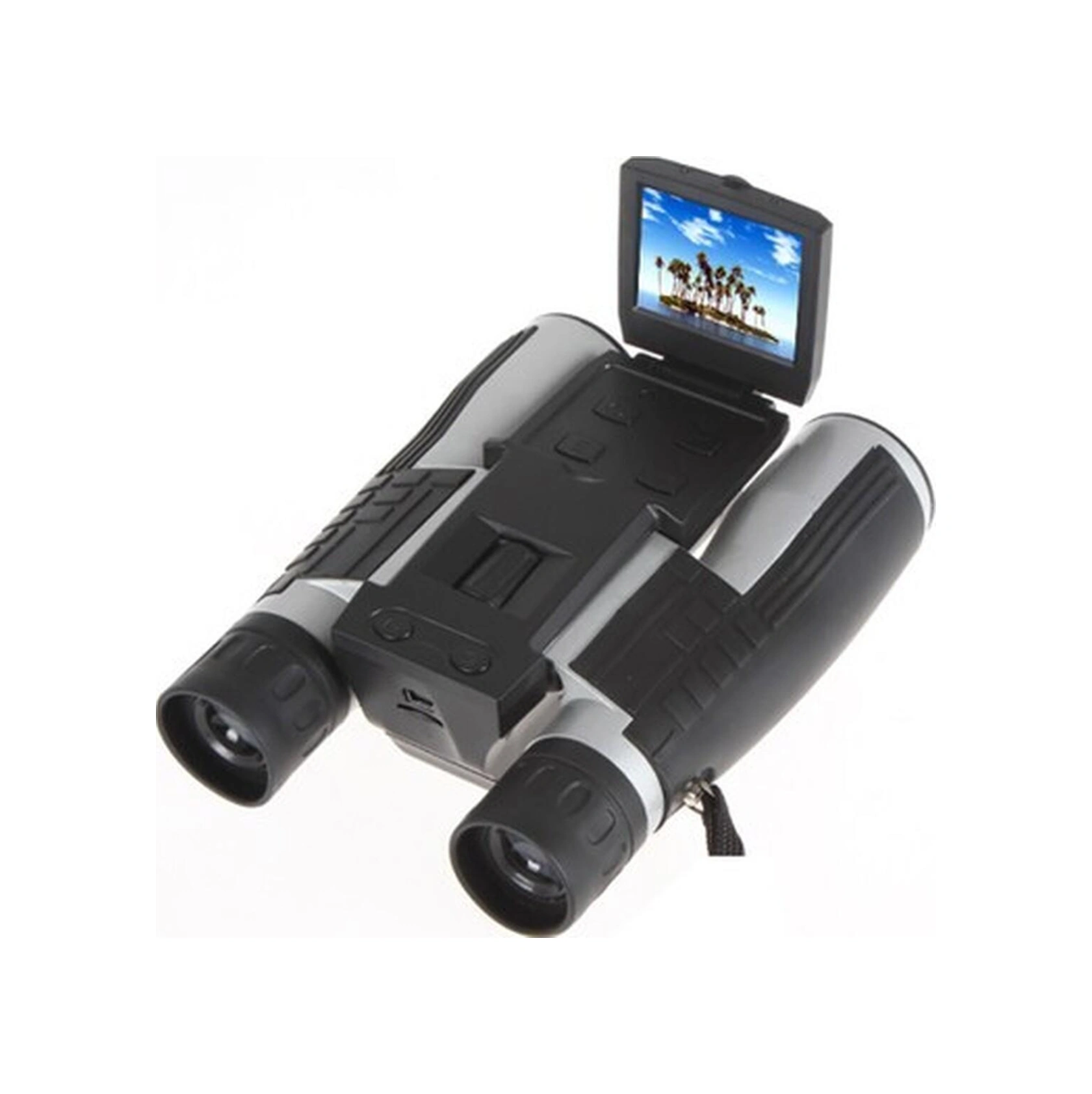 12x32 Zoom Dijital Dürbün 5 Mp Cmos Sensör 2.0 Inc Tft Full Hd 1080p Dvr Fotoğraf Video Kayıt Usb Dürbün-2192 Kahverengi - Siyah