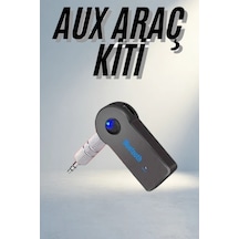 Kablosuz Bluetooth Aux Araç Kiti 3.5mm Uyumlu Siyah - 4988