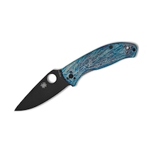 Spyderco Tenacious Blue Tı Black D2 Plainedge Kamp Çakı Çok Renkli