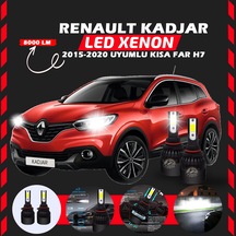 Renault Kadjar 2015-2020 Kısa Far Uyumlu Şimşek Etkili Led Xenon Light Series H7