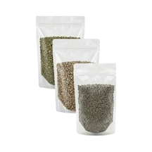 İpek Değirmen Maş Fasulyesi Bamya Tohumu Kendir Doğal Vegan Set 3 x 100 G