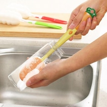 Büro Ev Ofis Uyku Keyfi İçin Fonksiyonel Havuş Stil Biberon Temizleme Fırçası