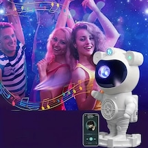Akıllı Astronot Projeksiyon Gece Aydınlatma &amp Amp Bluetooth Hoparlör 5468 Çok Renkli