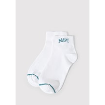 Mavi - Beyaz Patik Çorap 1912785-20843 Beyaz