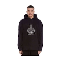 Burn The World Elin Bell Baskılı Siyah Erkek Kapşonlu Sweatshirt Burn The World Elin Bell Baskılı Siyah Erkek Kapşonlu Sweatshirt
