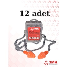 3mk-kt24 Çam Tipi Kordonlu Kulak Tıkacı 12 Adet